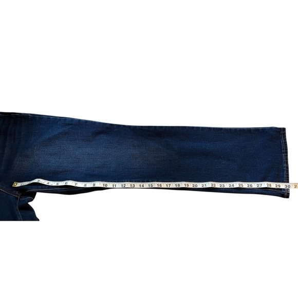 Old Navy Mid-rise Kicker Boot Cut Women’s Dark Blue Denim Jeans Size 12 - Picture 5 of 7